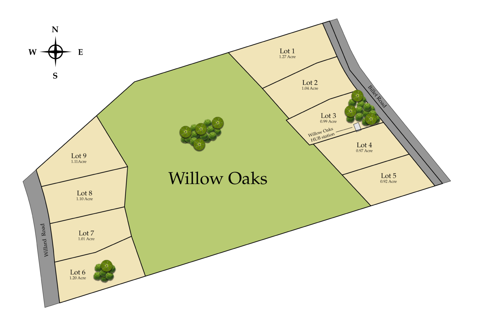 Willow Oaks Plot Plan Rendering for Web