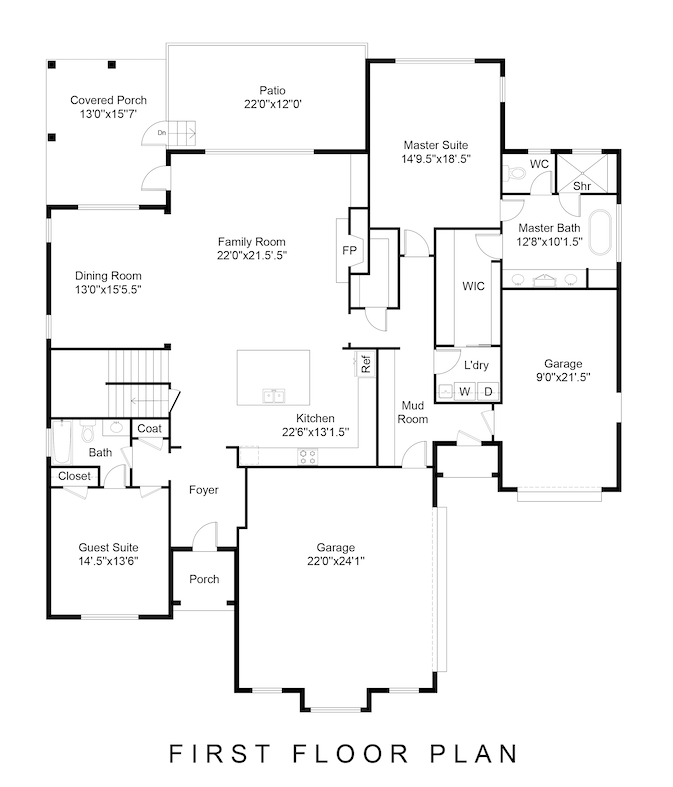 5308 Williard Rd – 1st Floor Plan